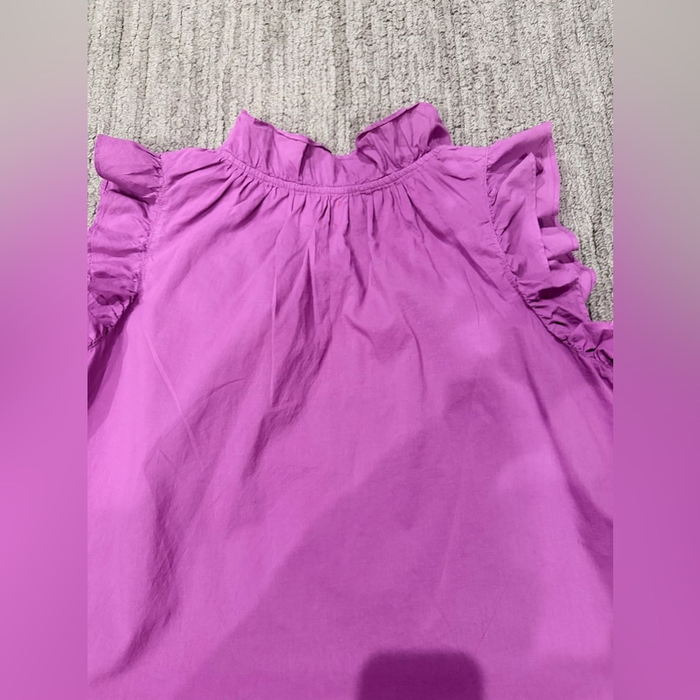 XiRENA Fuchsia Ruffle Blouse - Picture 12 of 15